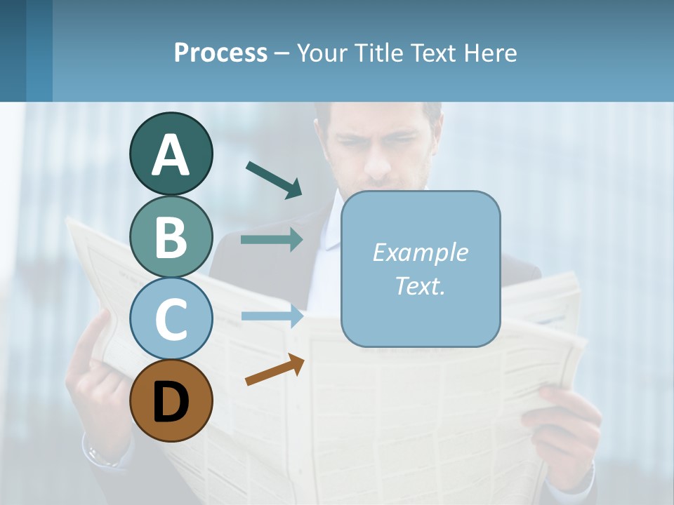 Water Sad Elderly PowerPoint Template