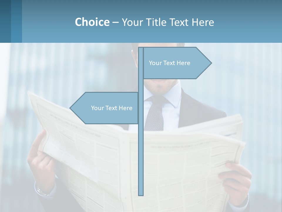 Water Sad Elderly PowerPoint Template