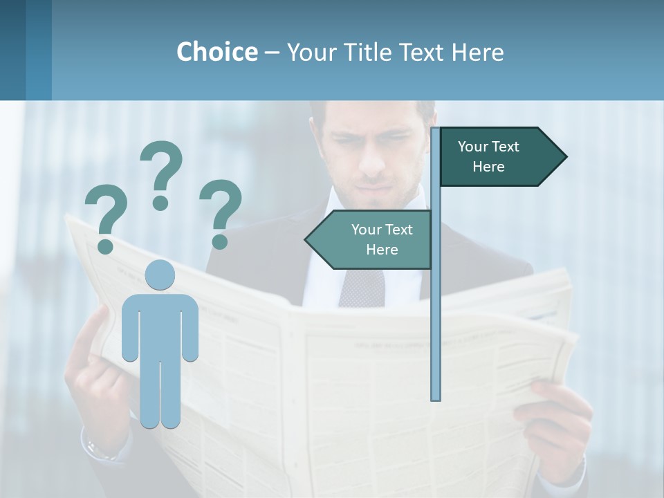 Water Sad Elderly PowerPoint Template