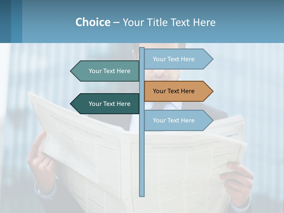 Water Sad Elderly PowerPoint Template