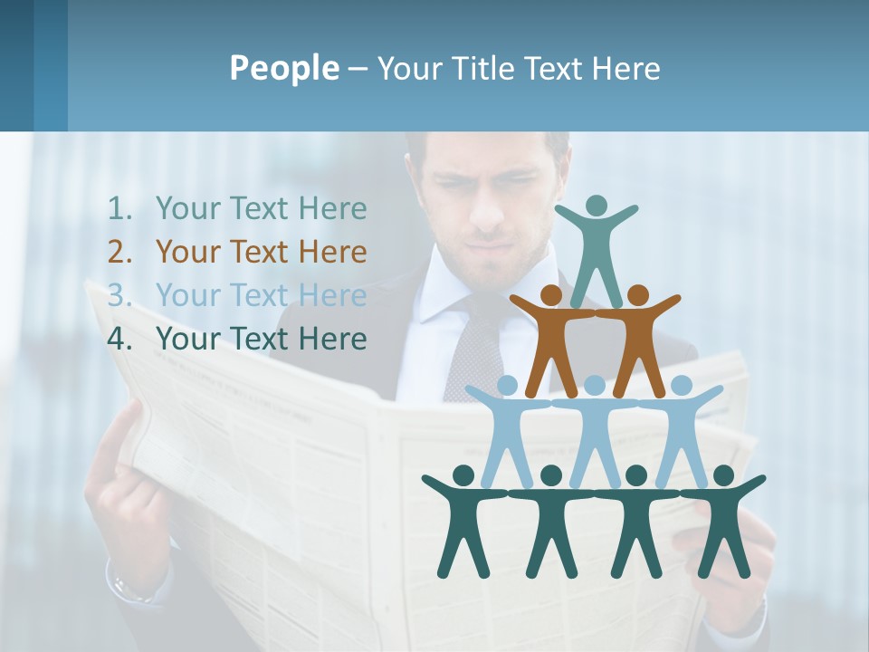 Water Sad Elderly PowerPoint Template