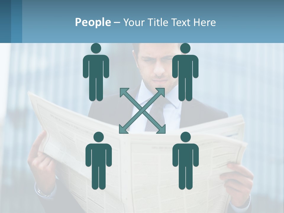 Water Sad Elderly PowerPoint Template