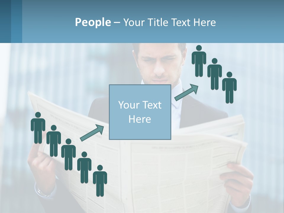 Water Sad Elderly PowerPoint Template