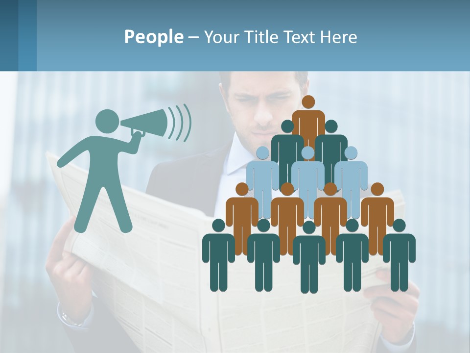 Water Sad Elderly PowerPoint Template