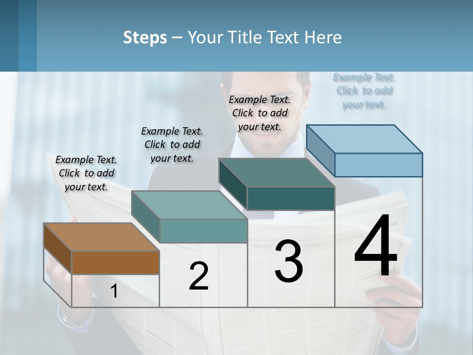 Water Sad Elderly PowerPoint Template