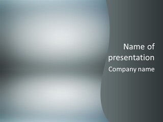 Water Pensioner White PowerPoint Template