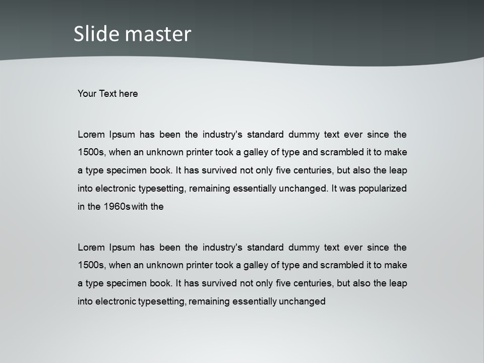 Water Pensioner White PowerPoint Template