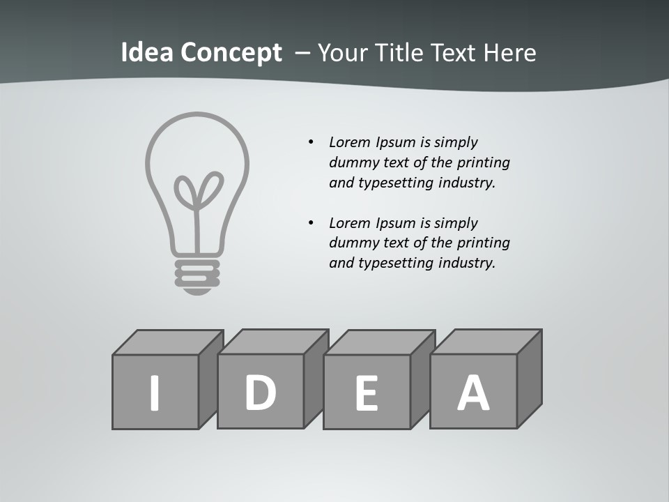 Water Pensioner White PowerPoint Template