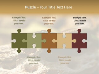 Beach Portrait Sunrise PowerPoint Template