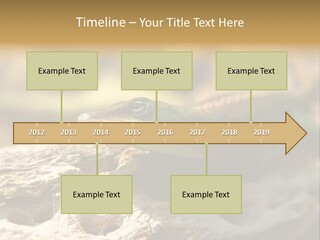 Beach Portrait Sunrise PowerPoint Template