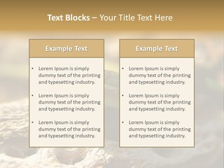 Beach Portrait Sunrise PowerPoint Template