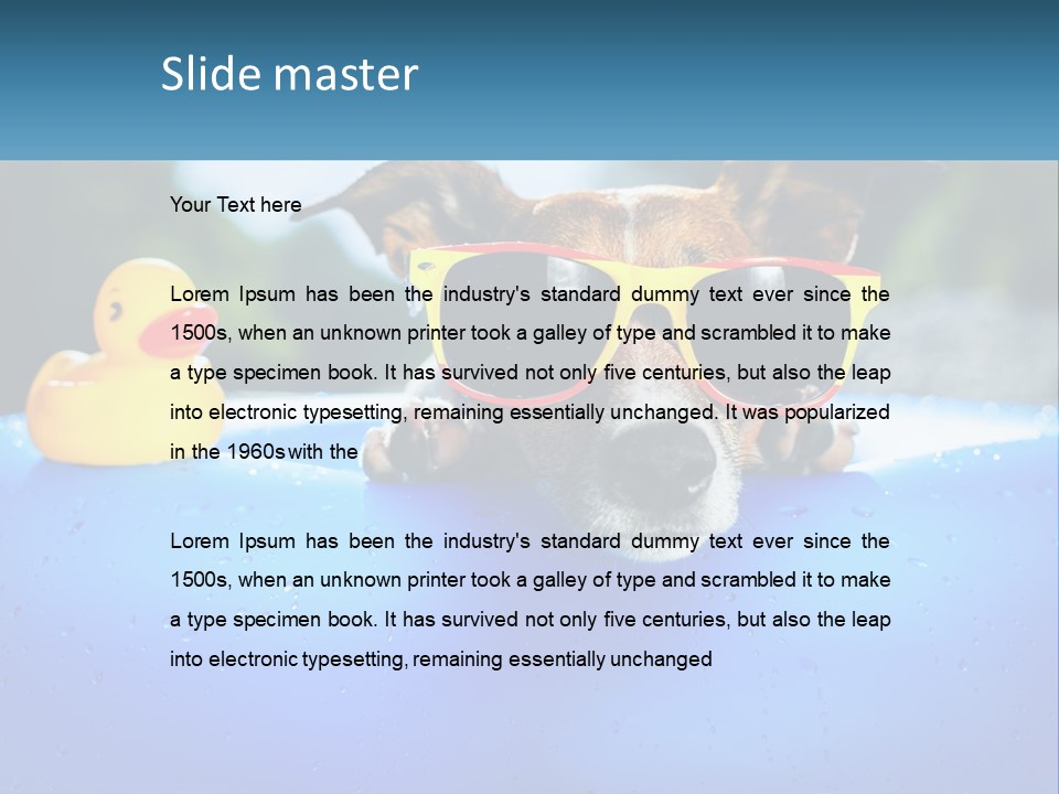 Beach Daughter Old PowerPoint Template