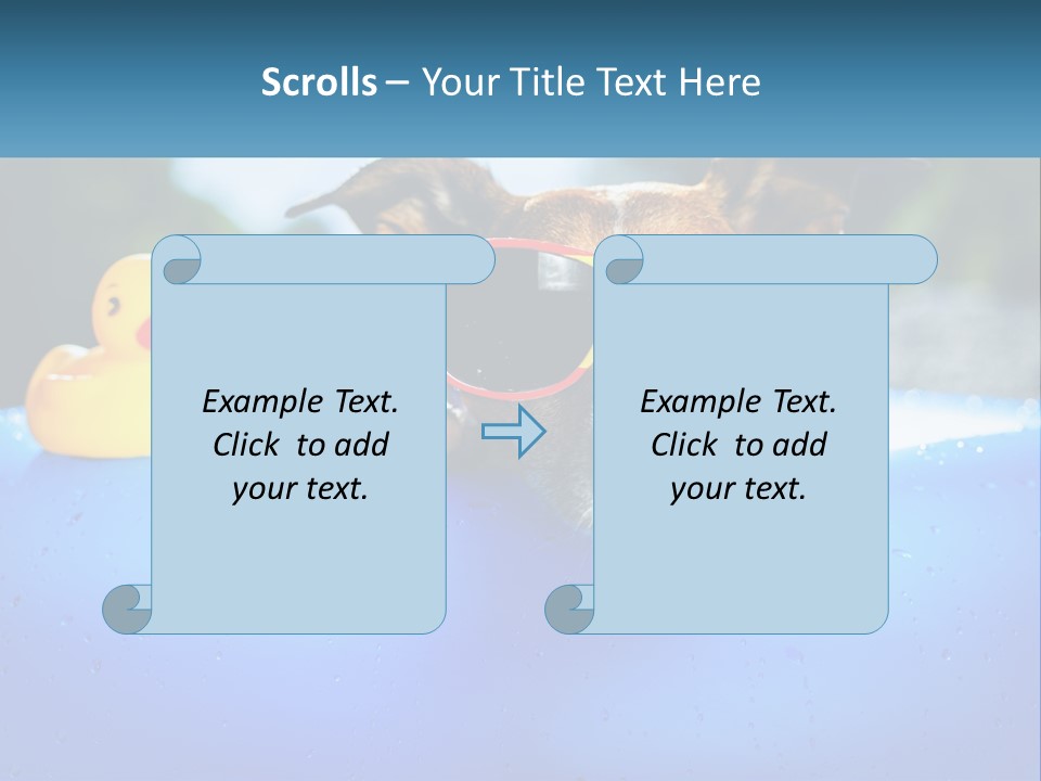 Beach Daughter Old PowerPoint Template