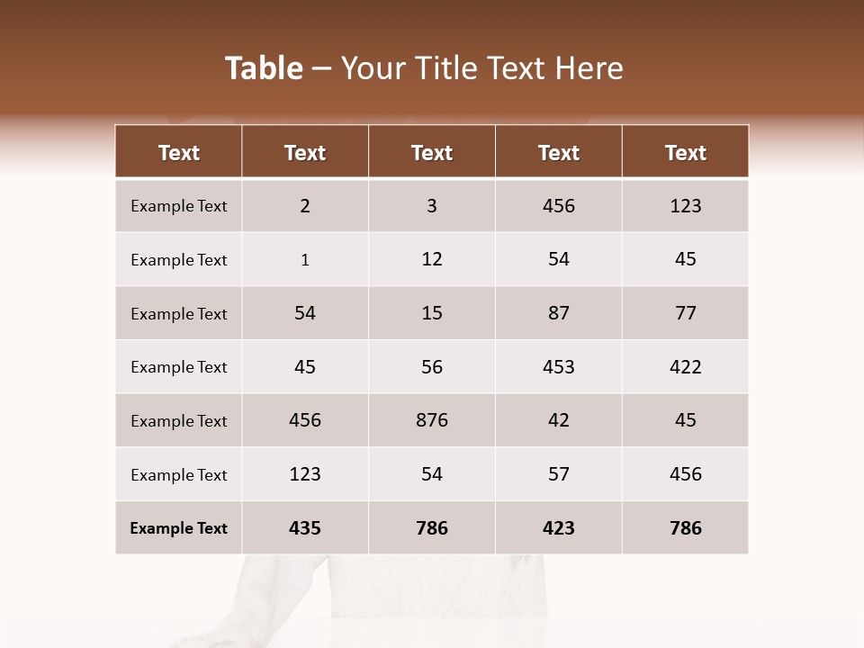 Wellness Portrait Retired PowerPoint Template