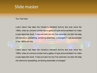 Single Peaceful Coastal PowerPoint Template