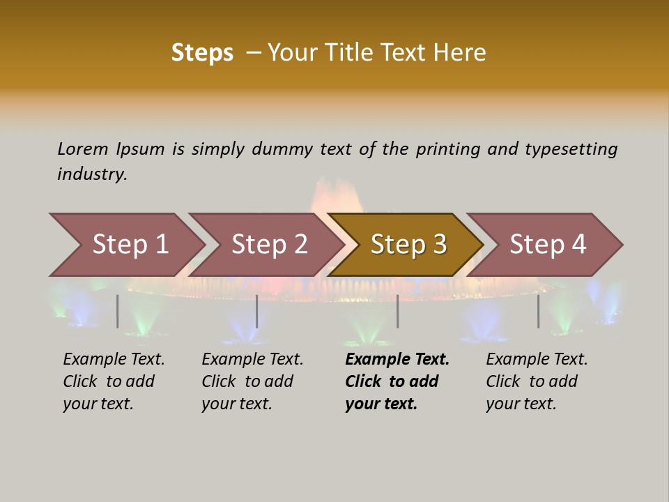 Single Peaceful Coastal PowerPoint Template
