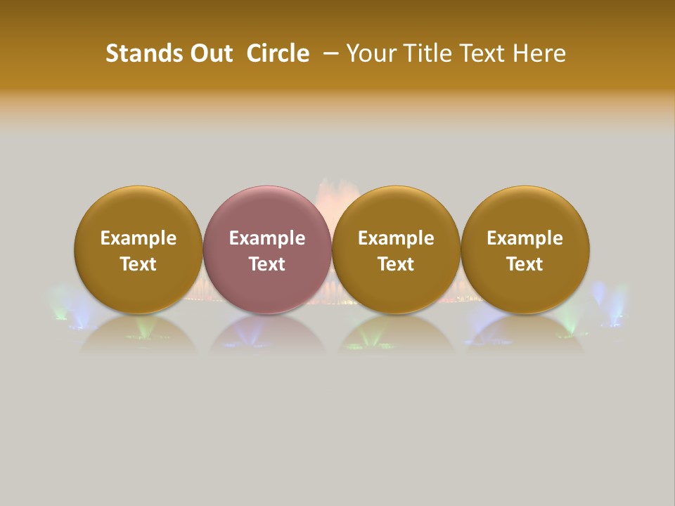 Single Peaceful Coastal PowerPoint Template
