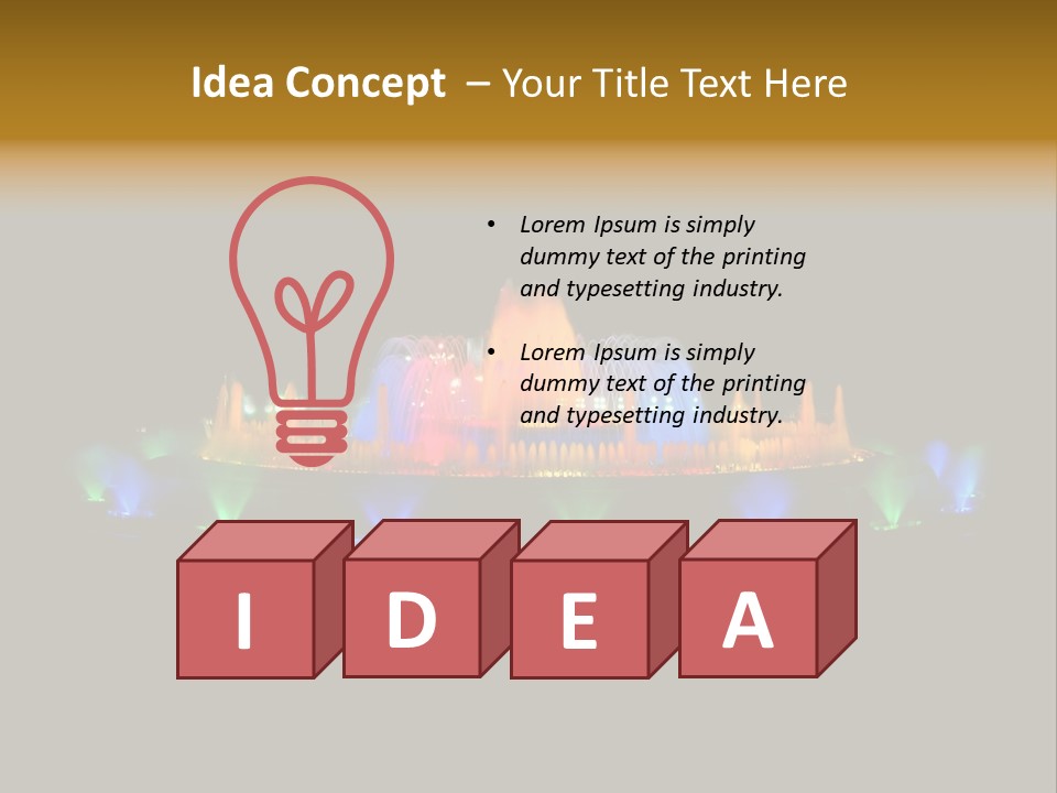 Single Peaceful Coastal PowerPoint Template