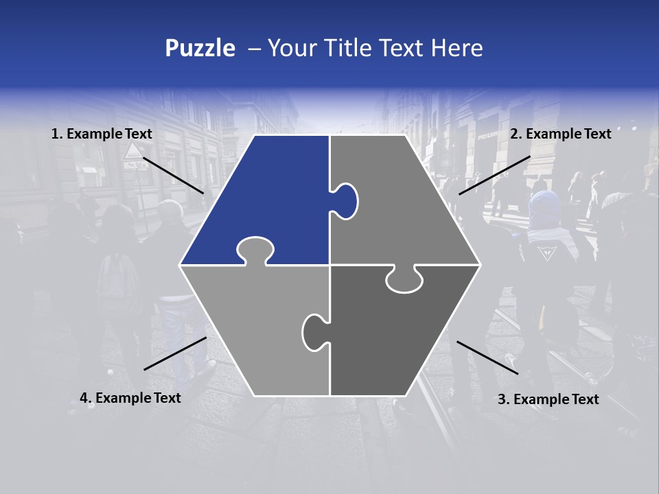 Family Standing Elderly PowerPoint Template