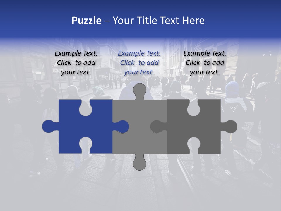 Family Standing Elderly PowerPoint Template