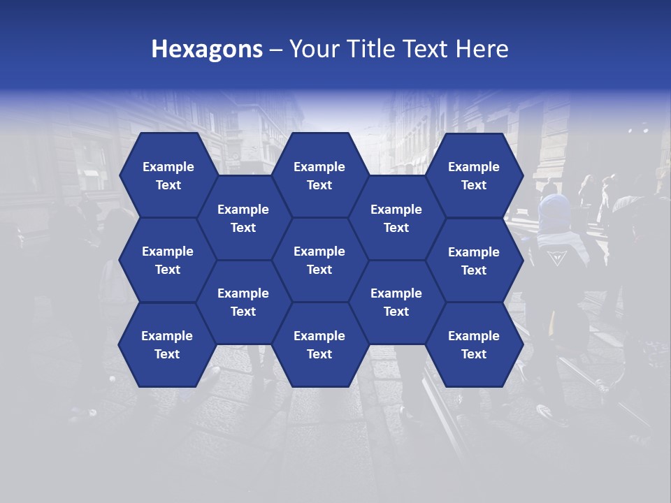 Family Standing Elderly PowerPoint Template