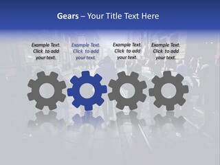 Family Standing Elderly PowerPoint Template