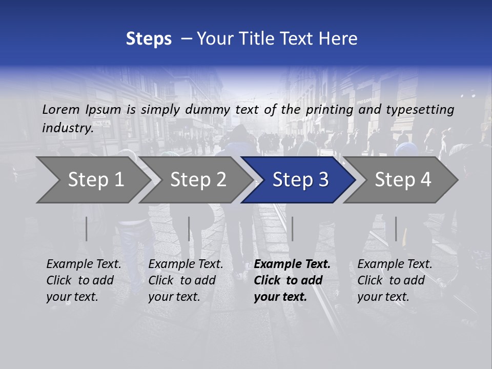 Family Standing Elderly PowerPoint Template