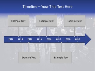 Family Standing Elderly PowerPoint Template
