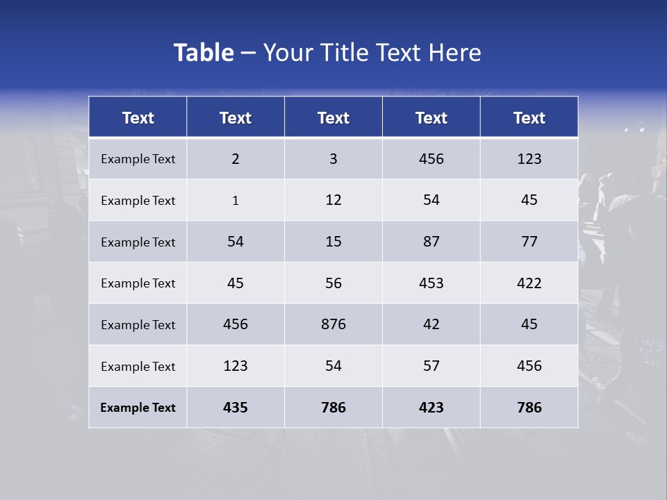 Family Standing Elderly PowerPoint Template