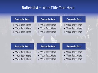 Family Standing Elderly PowerPoint Template