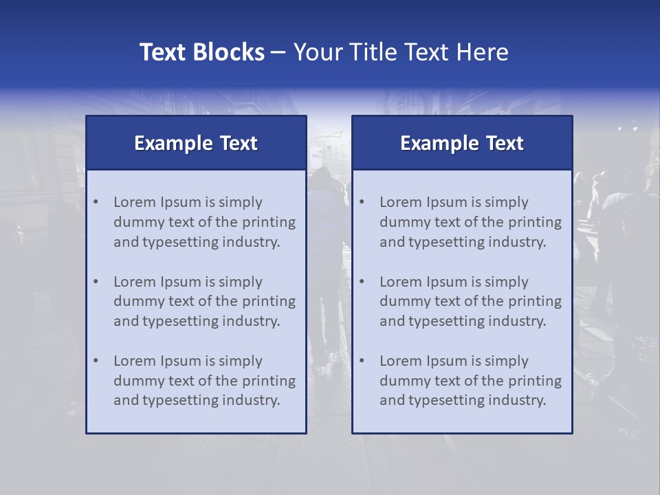 Family Standing Elderly PowerPoint Template