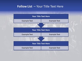 Family Standing Elderly PowerPoint Template