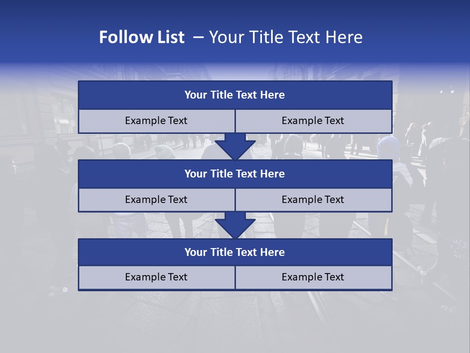 Family Standing Elderly PowerPoint Template
