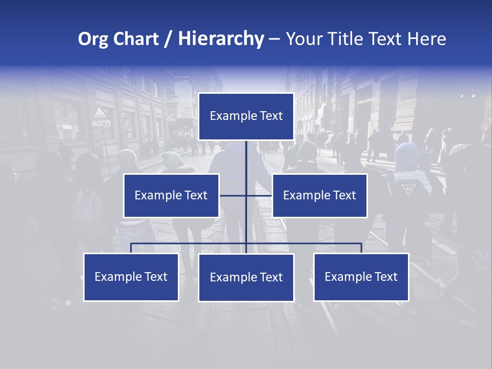 Family Standing Elderly PowerPoint Template