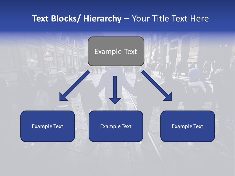 Family Standing Elderly PowerPoint Template