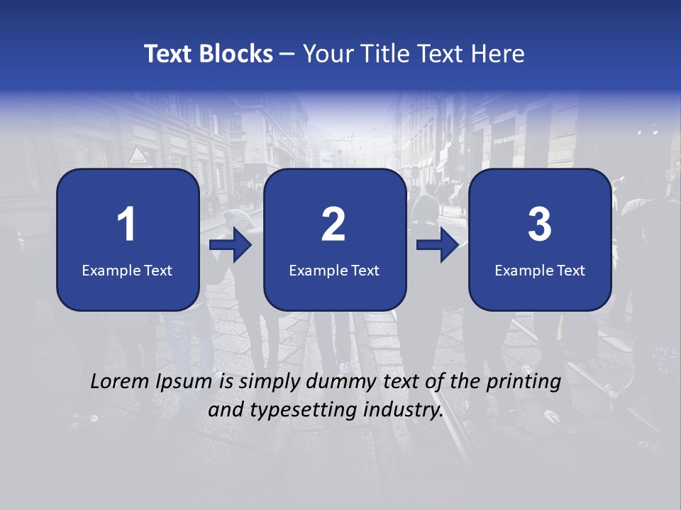 Family Standing Elderly PowerPoint Template