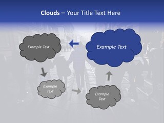 Family Standing Elderly PowerPoint Template