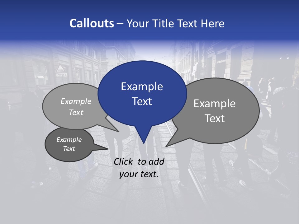 Family Standing Elderly PowerPoint Template