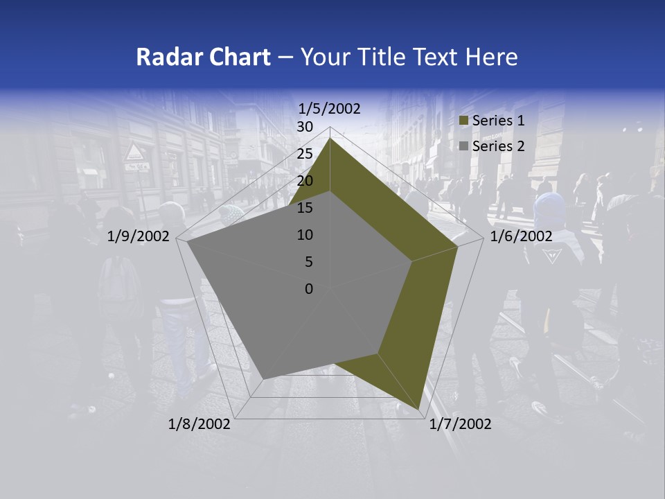 Family Standing Elderly PowerPoint Template