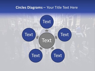 Family Standing Elderly PowerPoint Template