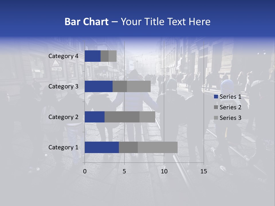 Family Standing Elderly PowerPoint Template