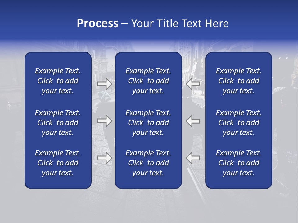 Family Standing Elderly PowerPoint Template