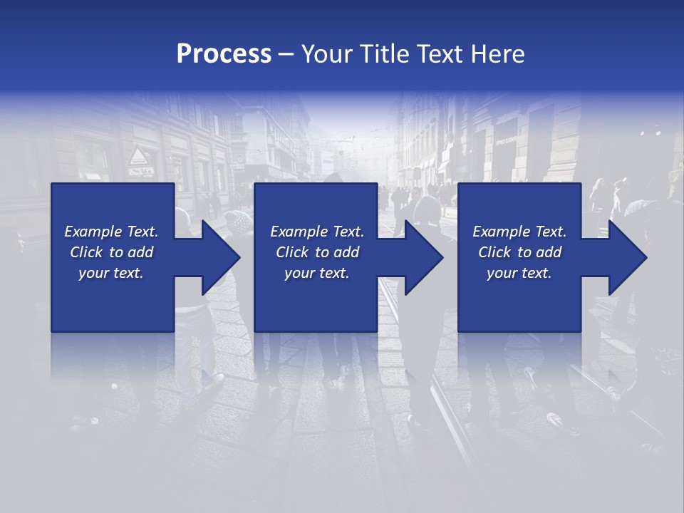 Family Standing Elderly PowerPoint Template