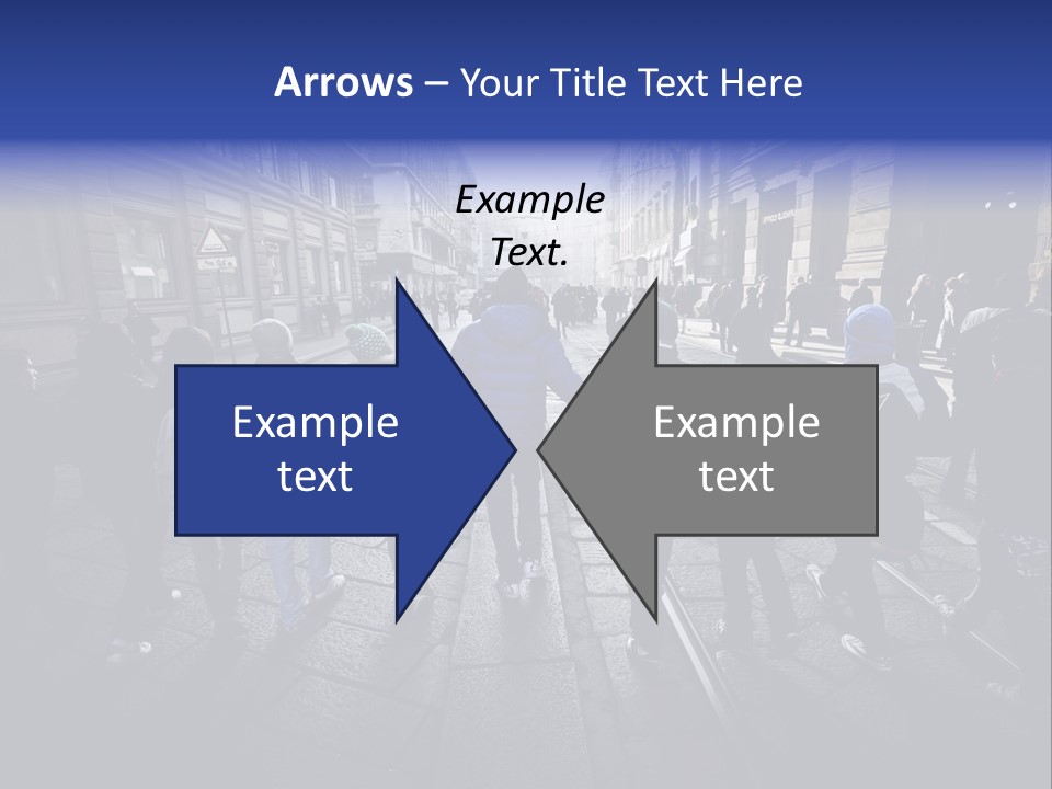 Family Standing Elderly PowerPoint Template