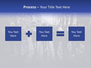 Family Standing Elderly PowerPoint Template