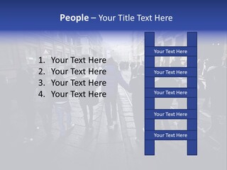 Family Standing Elderly PowerPoint Template