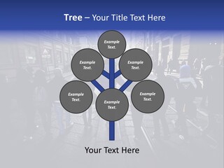 Family Standing Elderly PowerPoint Template