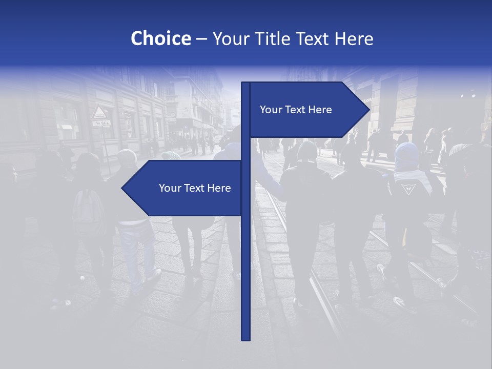 Family Standing Elderly PowerPoint Template