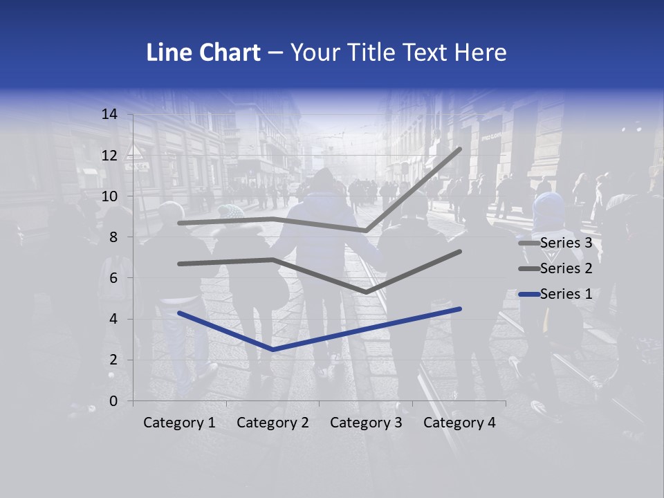 Family Standing Elderly PowerPoint Template