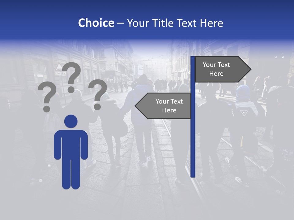 Family Standing Elderly PowerPoint Template